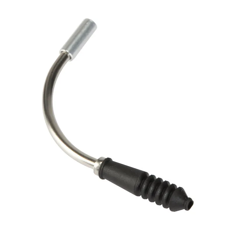 V-Brake 90 Degree Bend and Boot noodle Silver Black-1